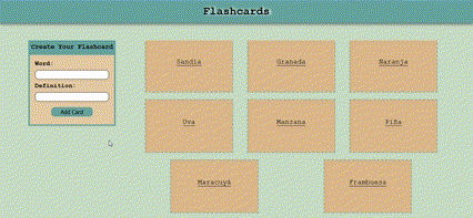 cover image for Flashcards project